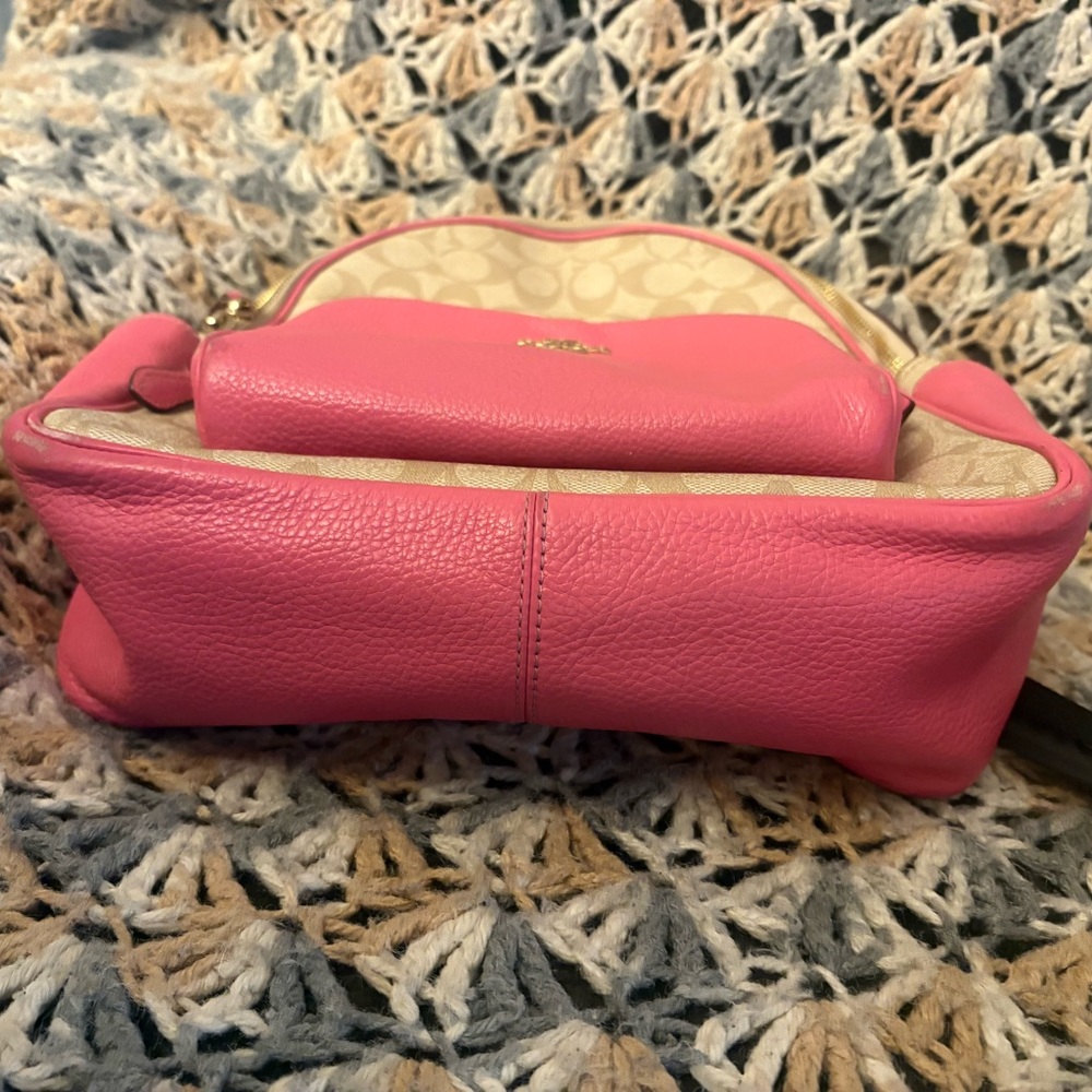 Coach Beige and Pink Women's Backpack - Picture 7 of 11